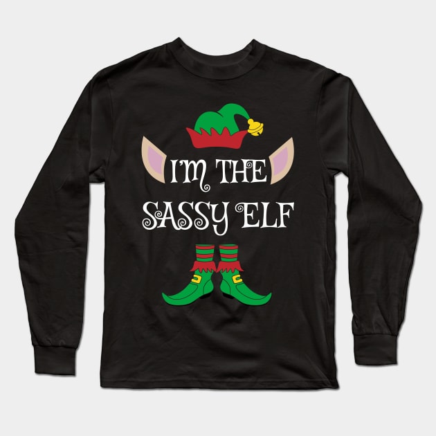 I'm The Sassy Christmas XMas Elf Long Sleeve T-Shirt by Meteor77